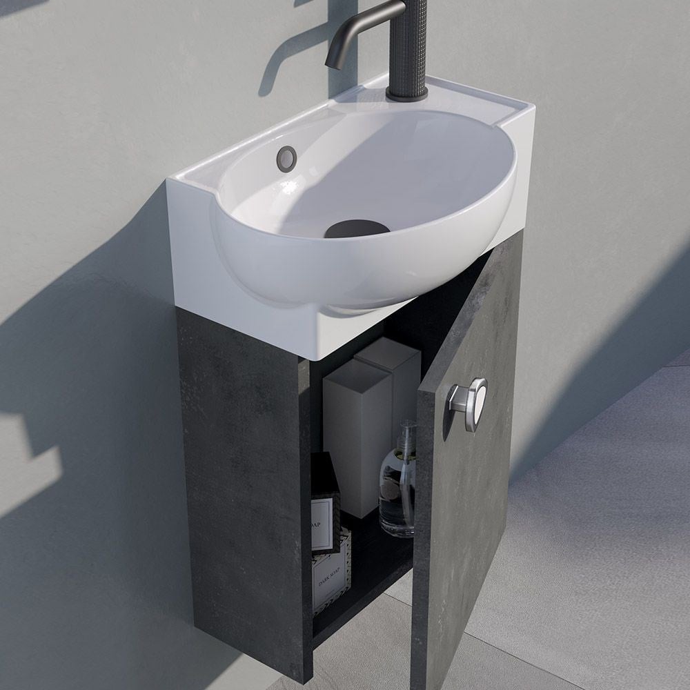 OrkaRiva 45 cm Banyo Dolabı