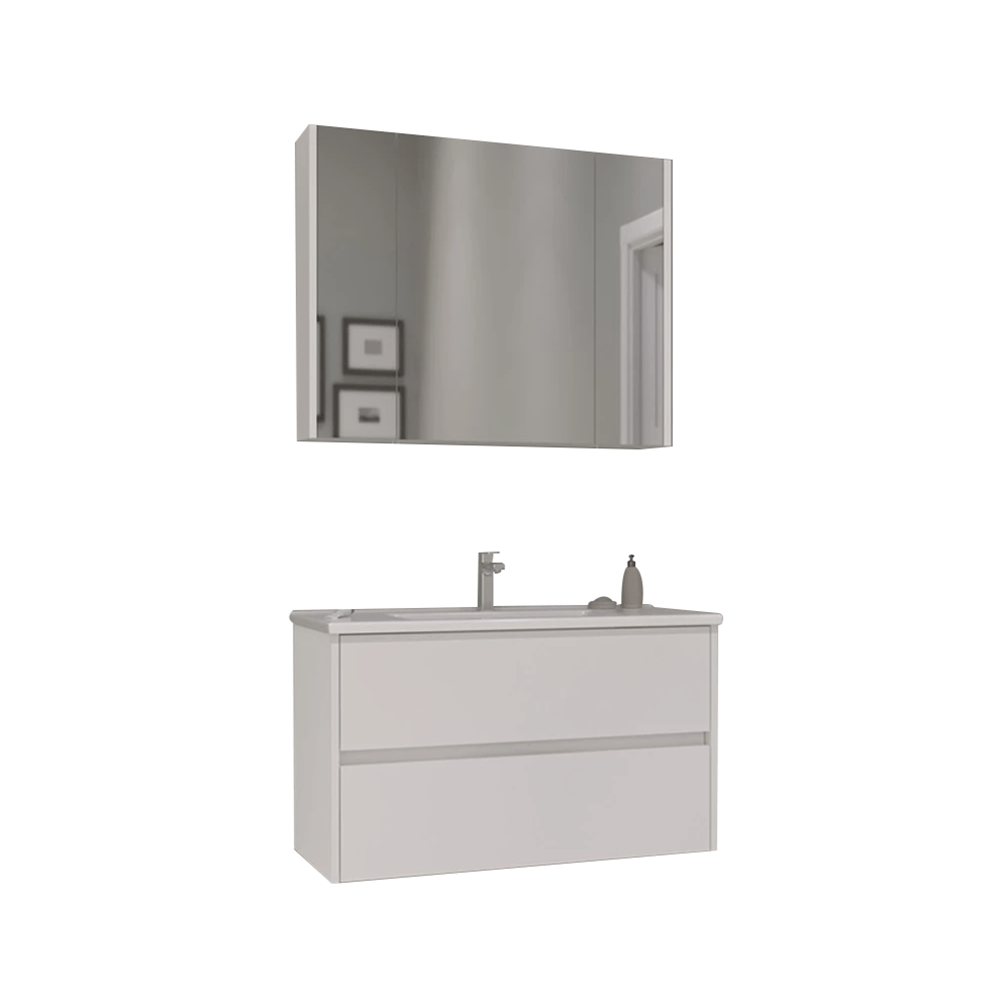 OrkaSide 85 cm Çekmeceli Banyo Dolabı