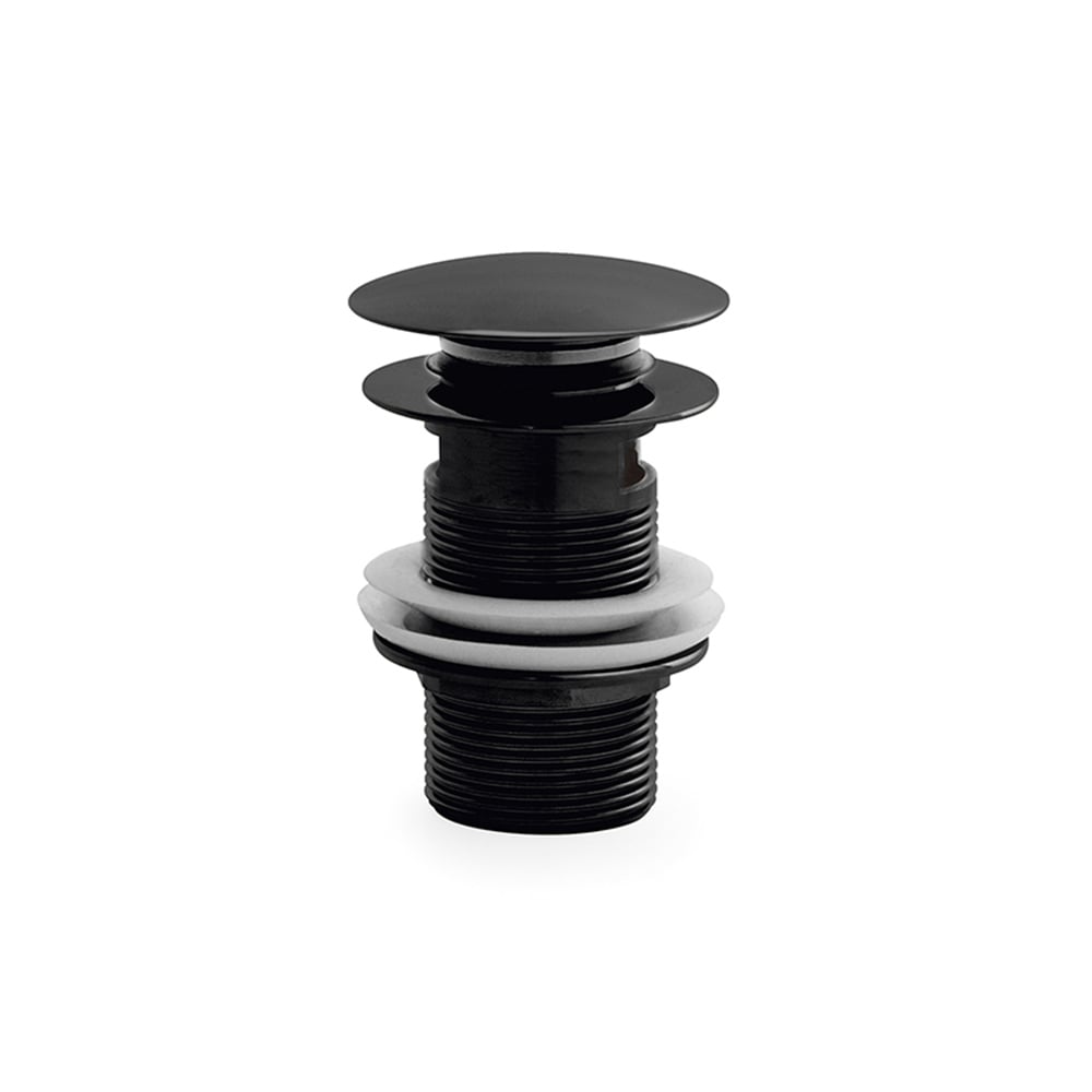 OrkaSiyah Bas-Aç Lavabo Sifonu Taşma Delikli