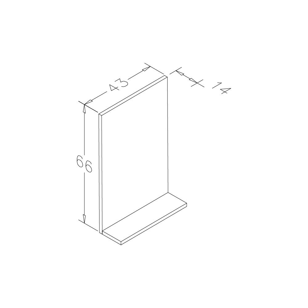 OrkaSoma 43 cm Etajerli Ayna