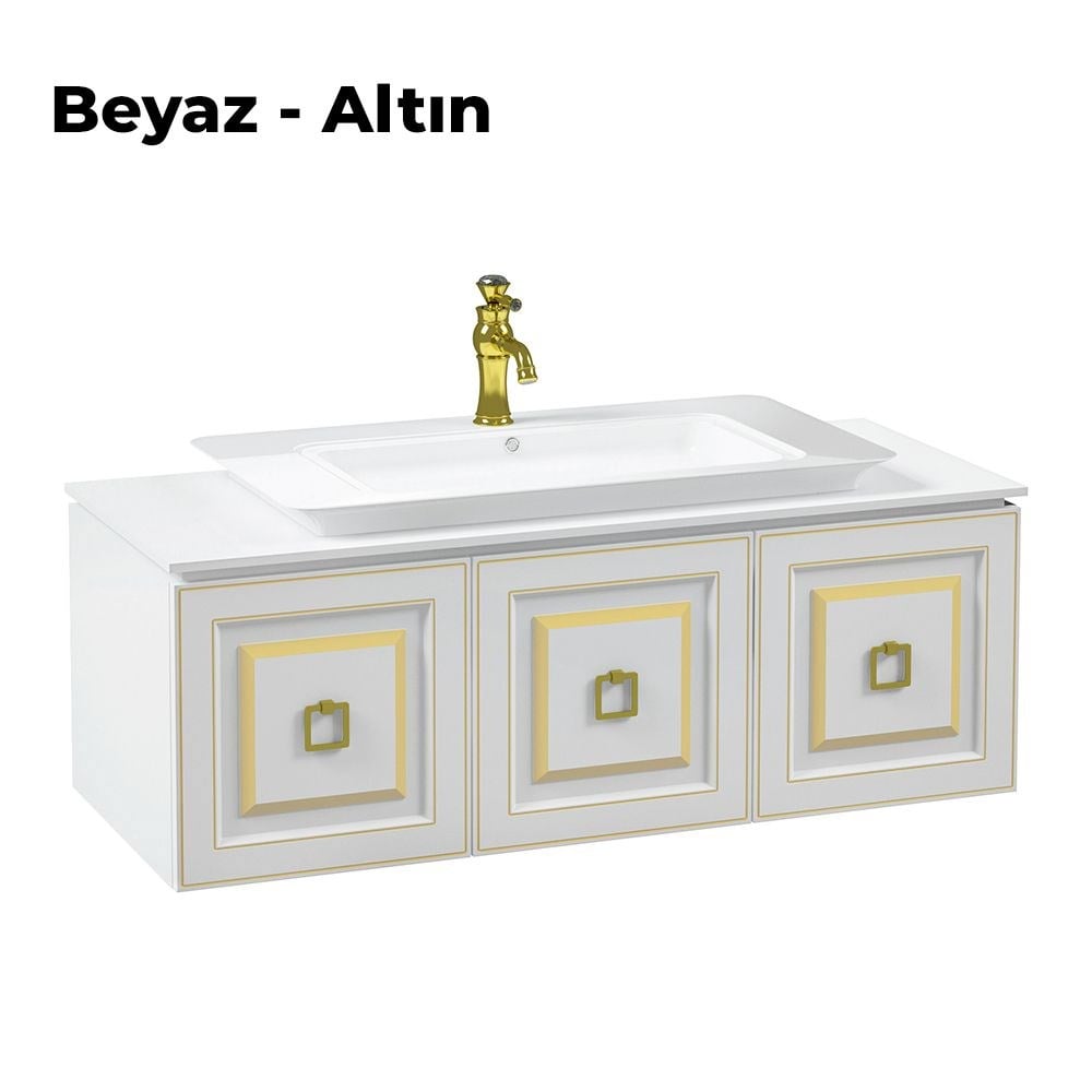 OrkaStyle 120 cm Banyo Dolabı