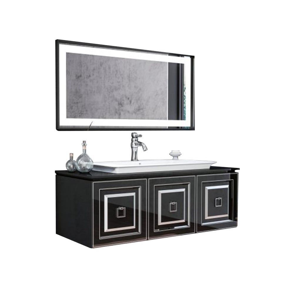 OrkaStyle 120 cm Banyo Dolabı