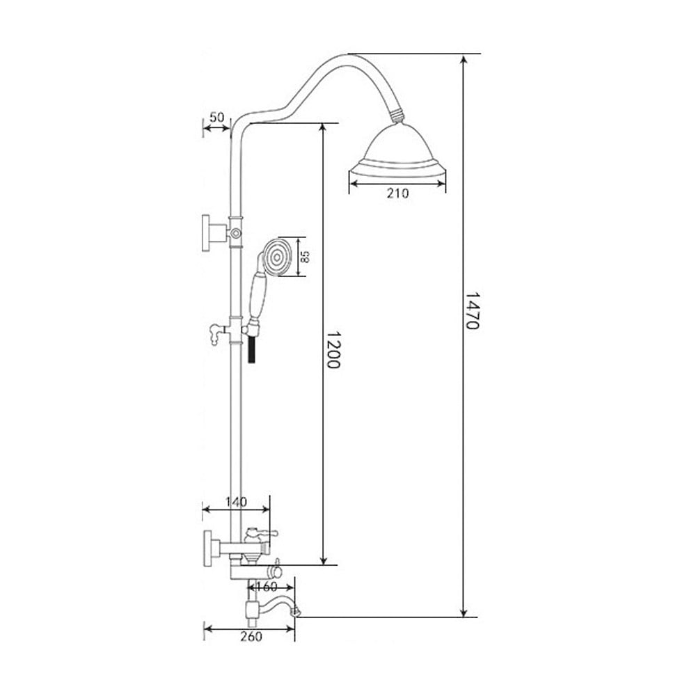 OrkaTopkapı Gold Duş Sistemi