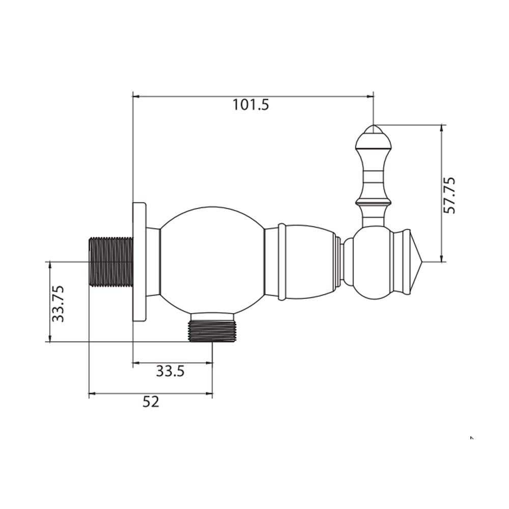 OrkaTopkapı Rose Gold Aç-Kapa Ara Musluk
