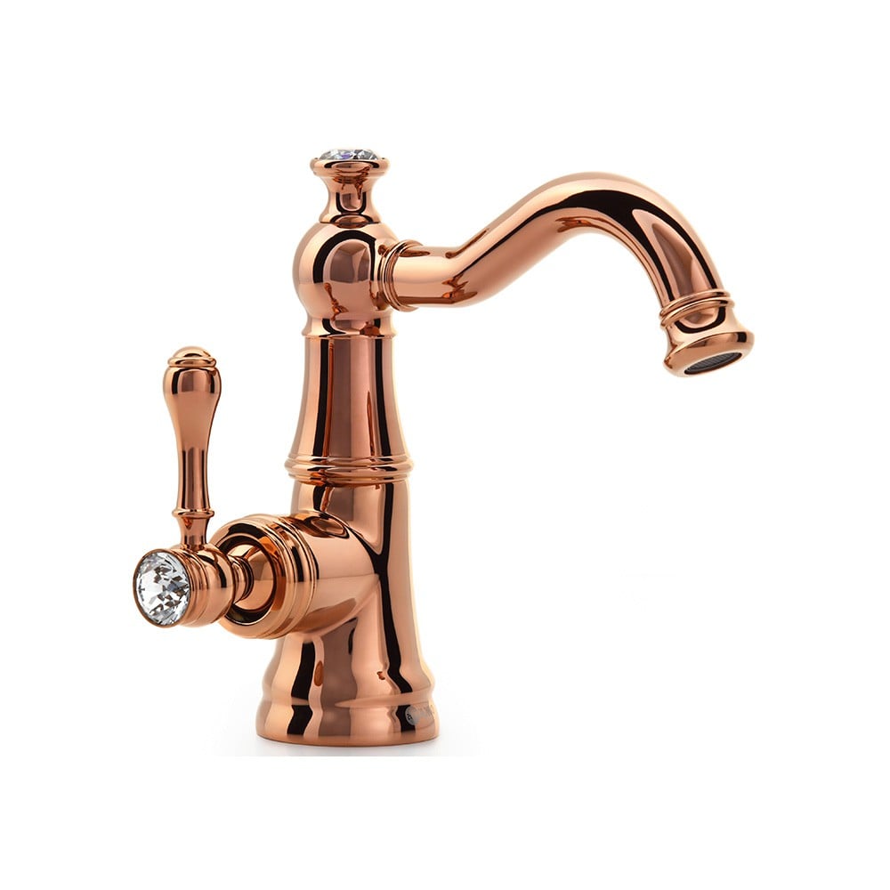 OrkaTopkapı Rose Gold Kuğu Lavabo Bataryası
