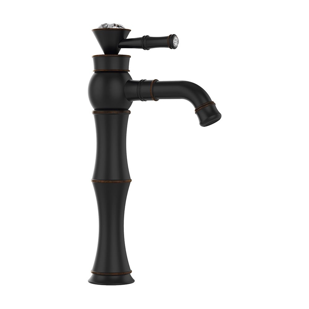 OrkaTopkapı Siyah Antik Yüksek Lavabo Bataryası