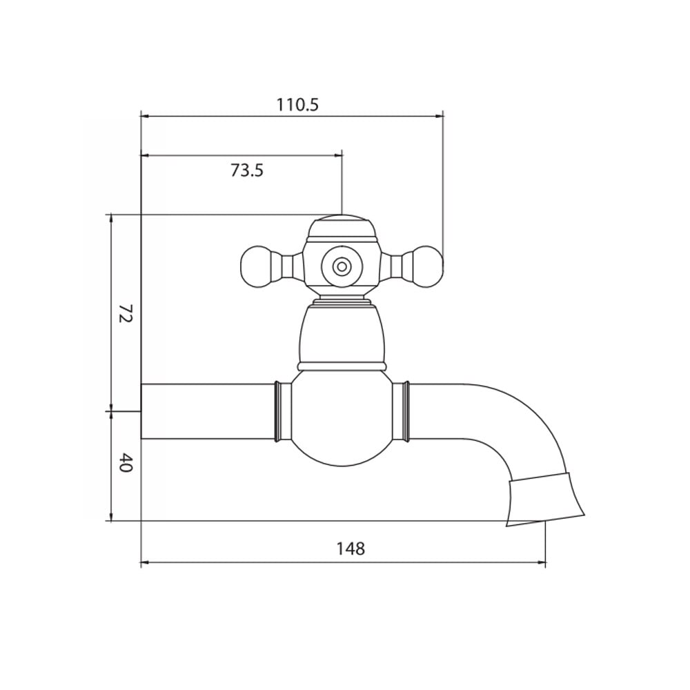 OrkaTruva Rose Gold Aç-Kapa Musluk