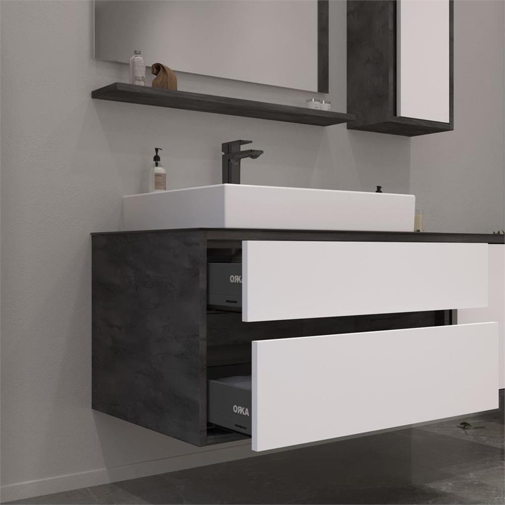 OrkaVerona 120 cm Banyo Dolabı Alt Modülü