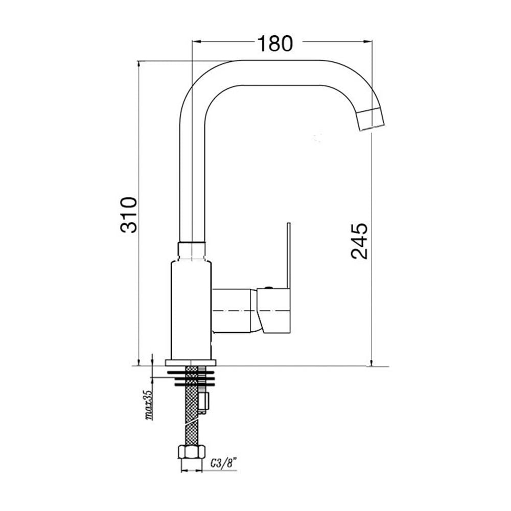 PentaPenta Agena Rose Gold Evye Bataryası (L Borulu) P915R
