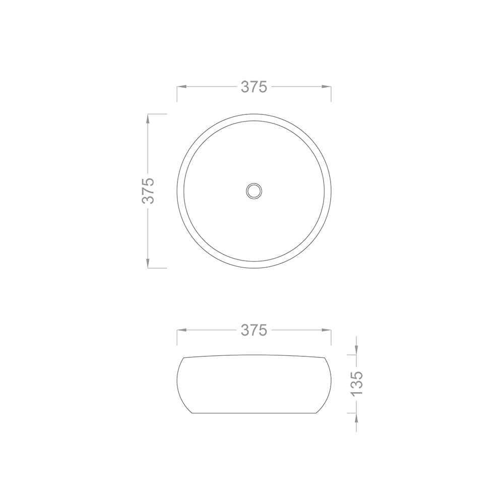 Pure Concept48 cm Siyah Serrated Çanak Lavabo   