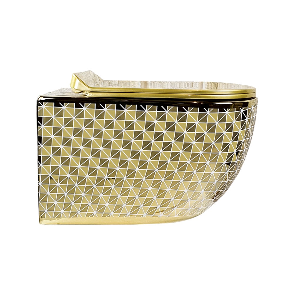 Pure ConceptAltın Geometrik 53 cm Asma Klozet