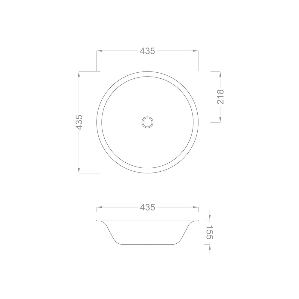 Pure ConceptAthena 45 cm Dekoratif Çanak Lavabo