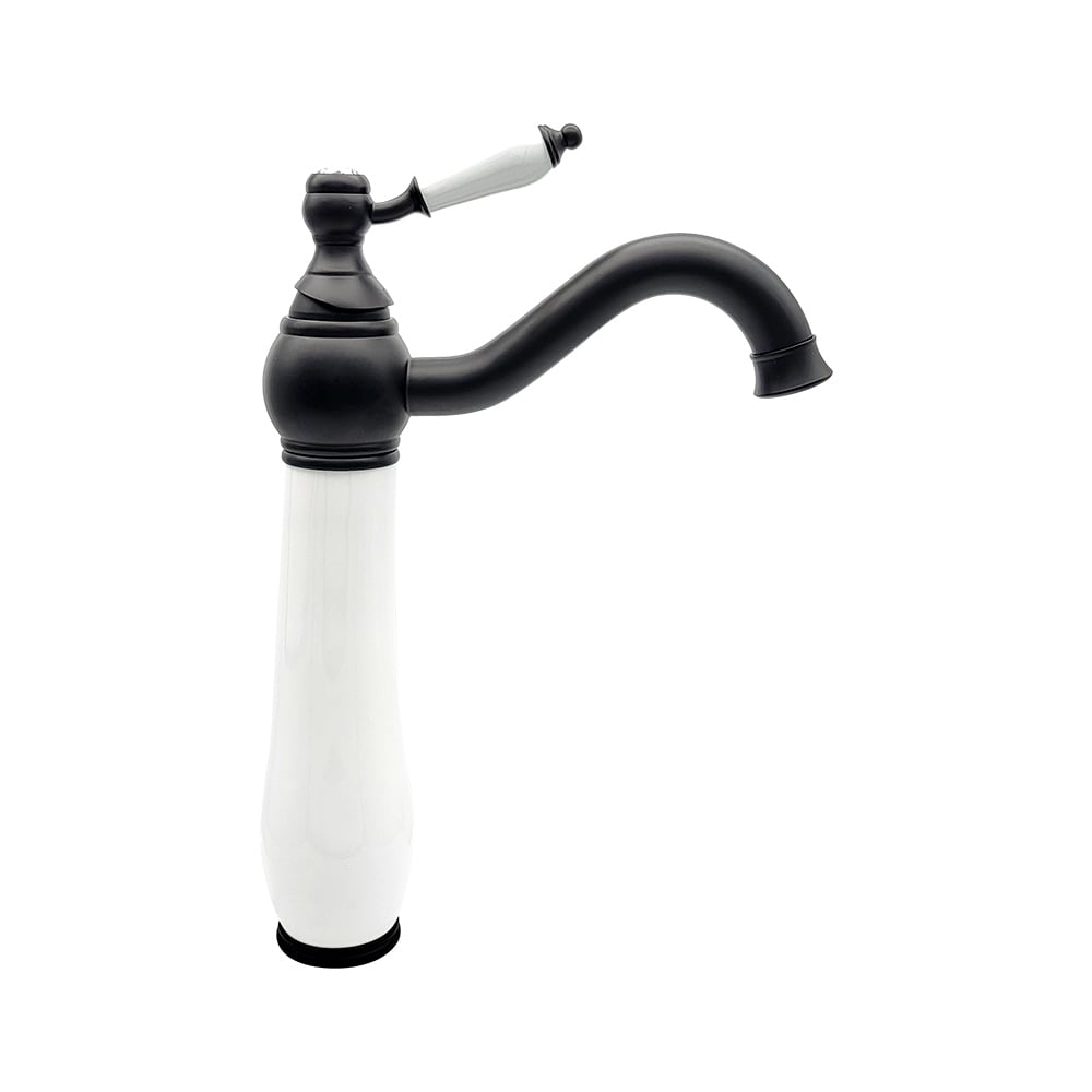 Pure ConceptBeyaz Siyah Çanak Lavabo Bataryası