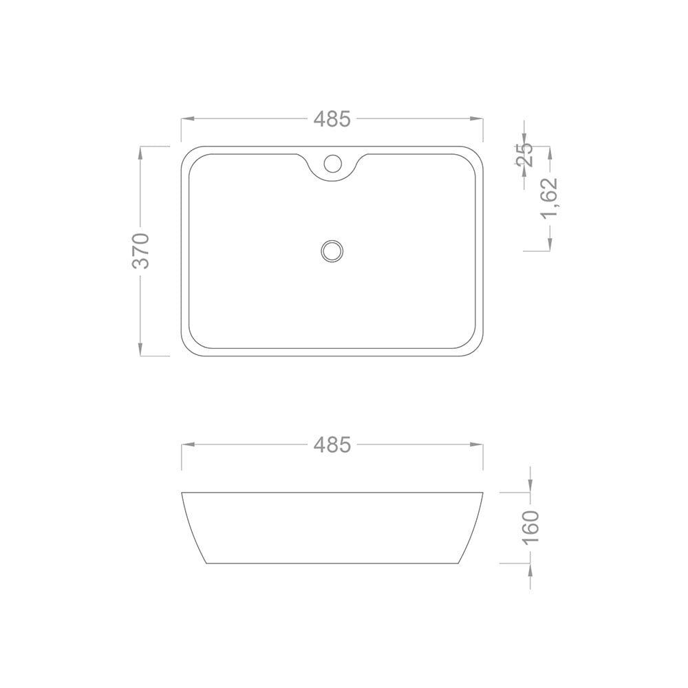 Pure ConceptCalacatta 48 cm Çanak Lavabo