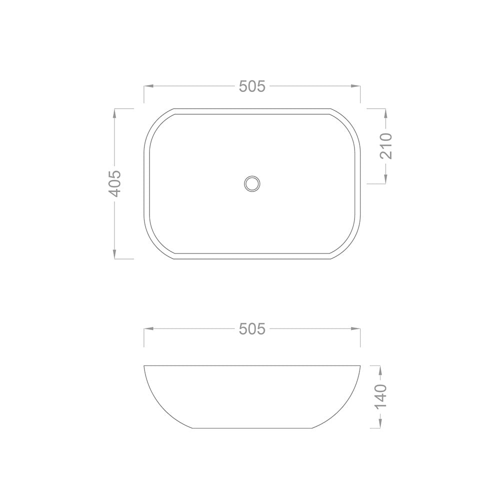 Pure ConceptCalacatta 50 cm Çanak Lavabo