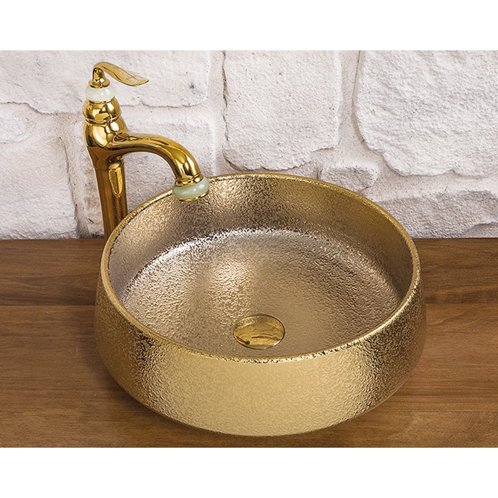Pure ConceptDrop Gold Çanak Lavabo