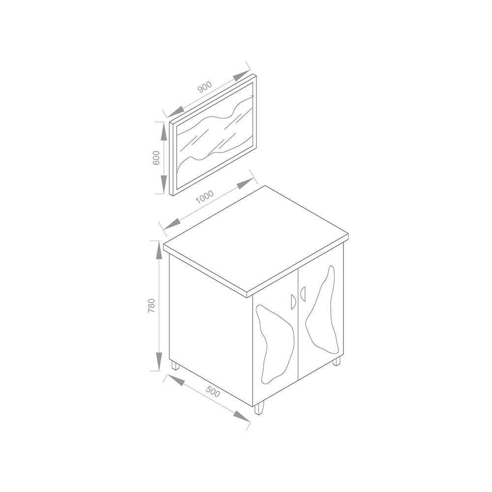 Pure ConceptFarfalla 100cm Banyo Dolabı