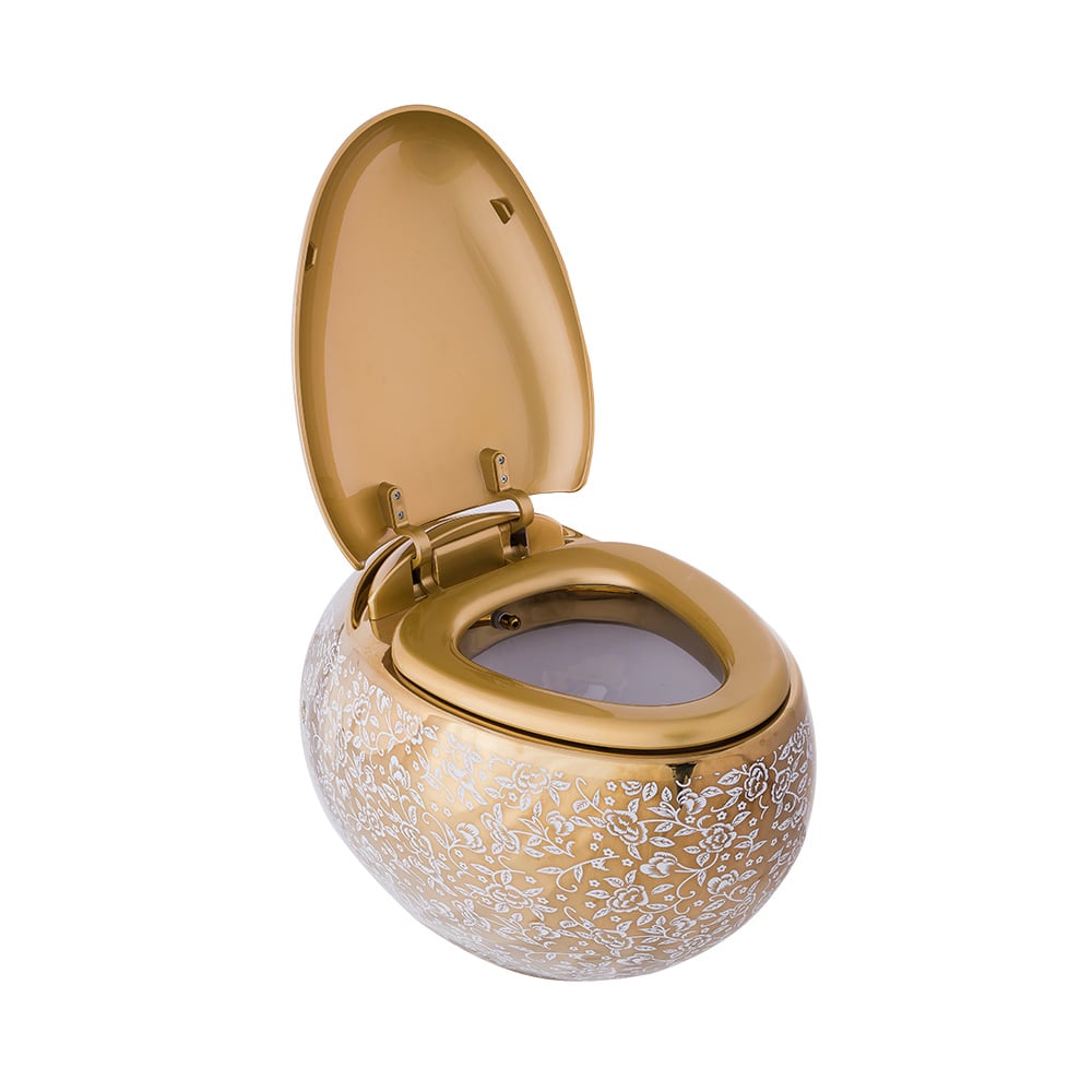 Pure ConceptFlower Gold  Asma Klozet + Yavaş Kapanır Kapak