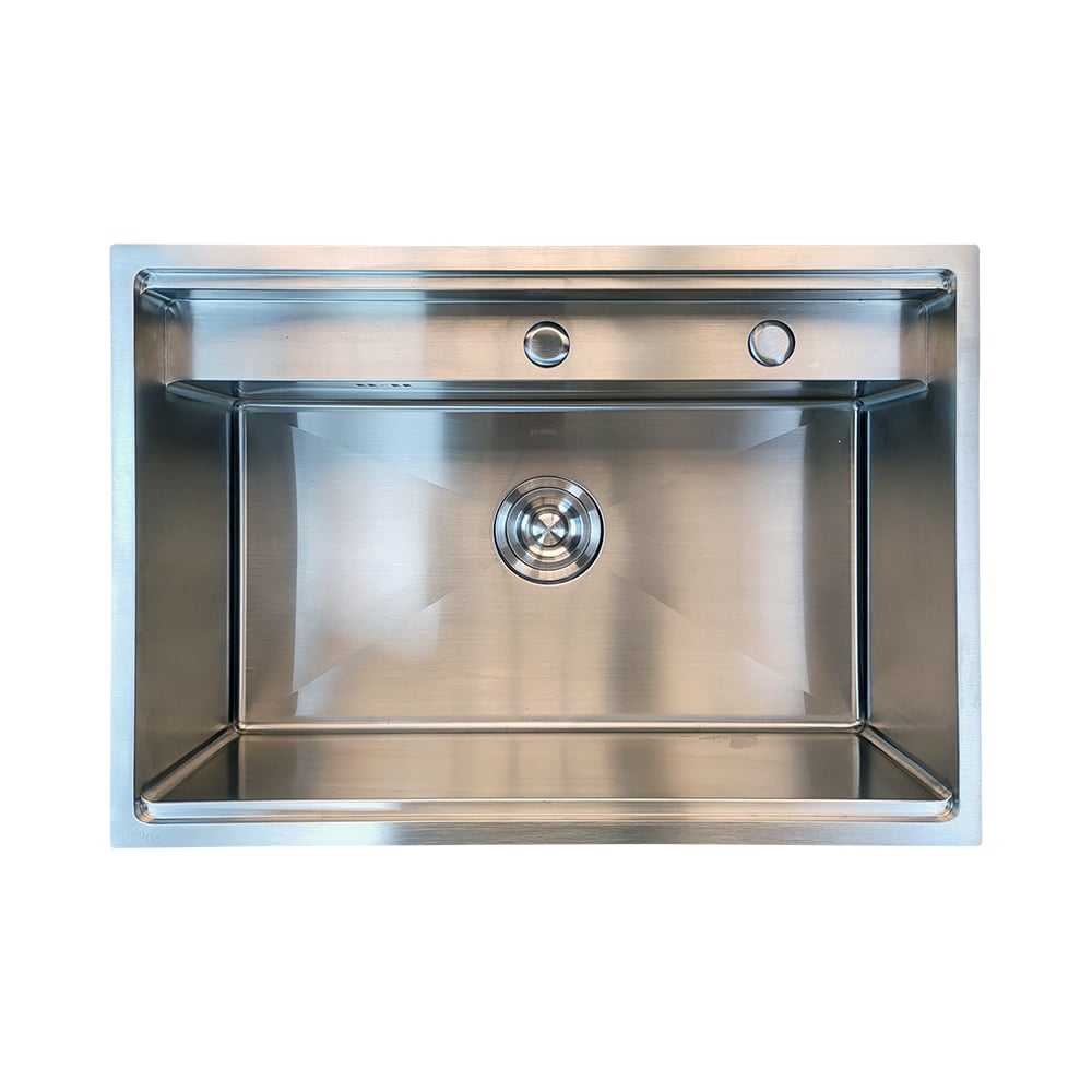 Pure ConceptInoks 68x48 Koruma Kapaklı Pas.Çelik Evye