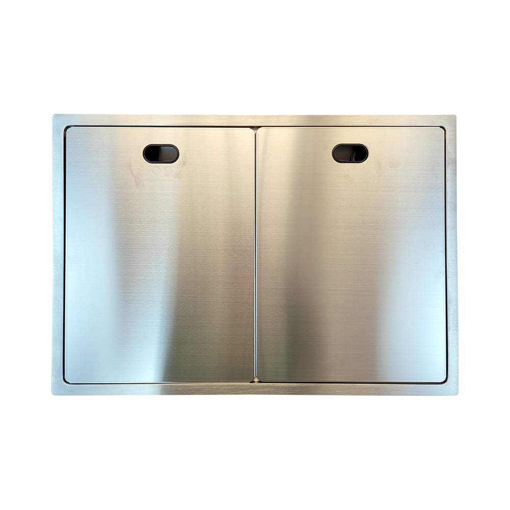 Pure ConceptInoks 68x48 Koruma Kapaklı Pas.Çelik Evye