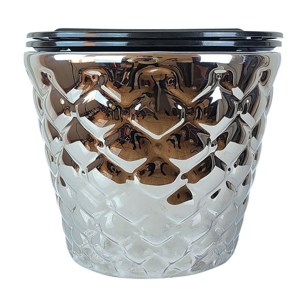 Pure ConceptKapitone Dot Gümüş Kanalsız Asma Klozet