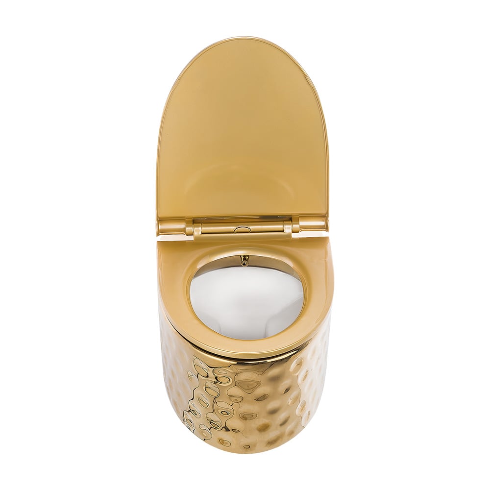 Pure ConceptKapitone Gold Asma Klozet + Yavaş Kapanır Kapak