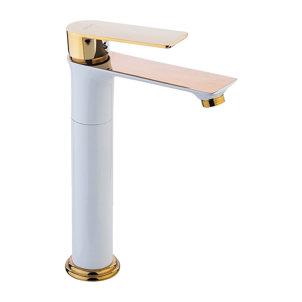 Pure ConceptLina Beyaz Altın Çanak Lavabo Bataryası