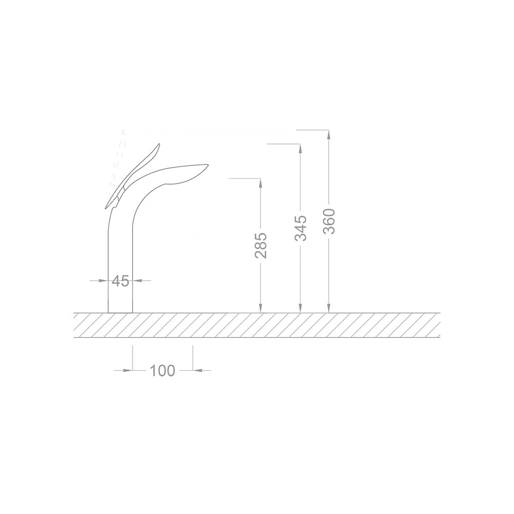 Pure ConceptLuxury Krom Çanak Lavabo Bataryası