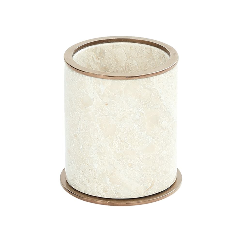 Pure ConceptMarble Bej / Pvd Rose Gold Set Üstü Diş Fırçalık
