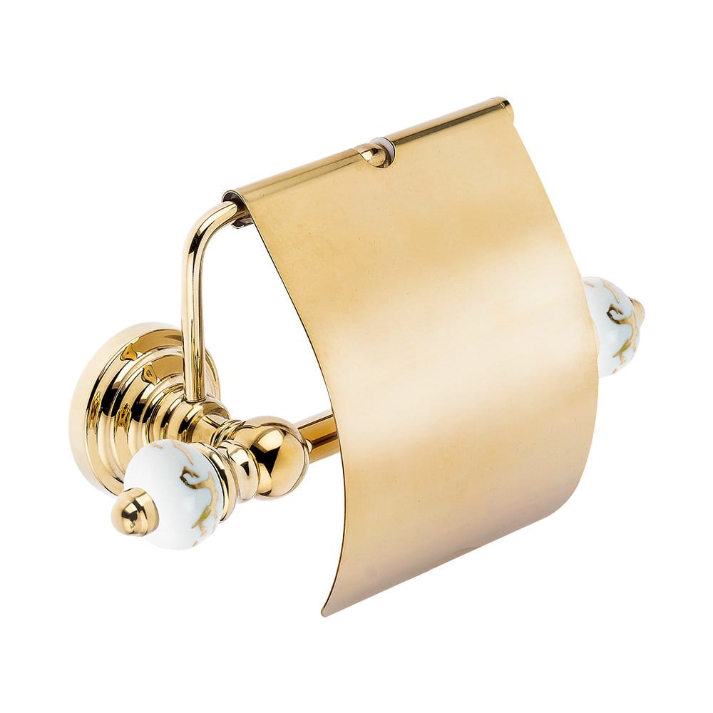 Pure ConceptMarble Gold Kapaklı Kağıtlık