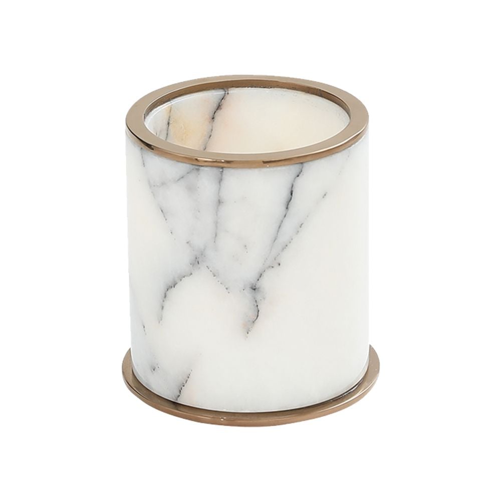 Pure ConceptMarble Gray / Pvd Rose Gold Set Üstü Diş Fırçalık