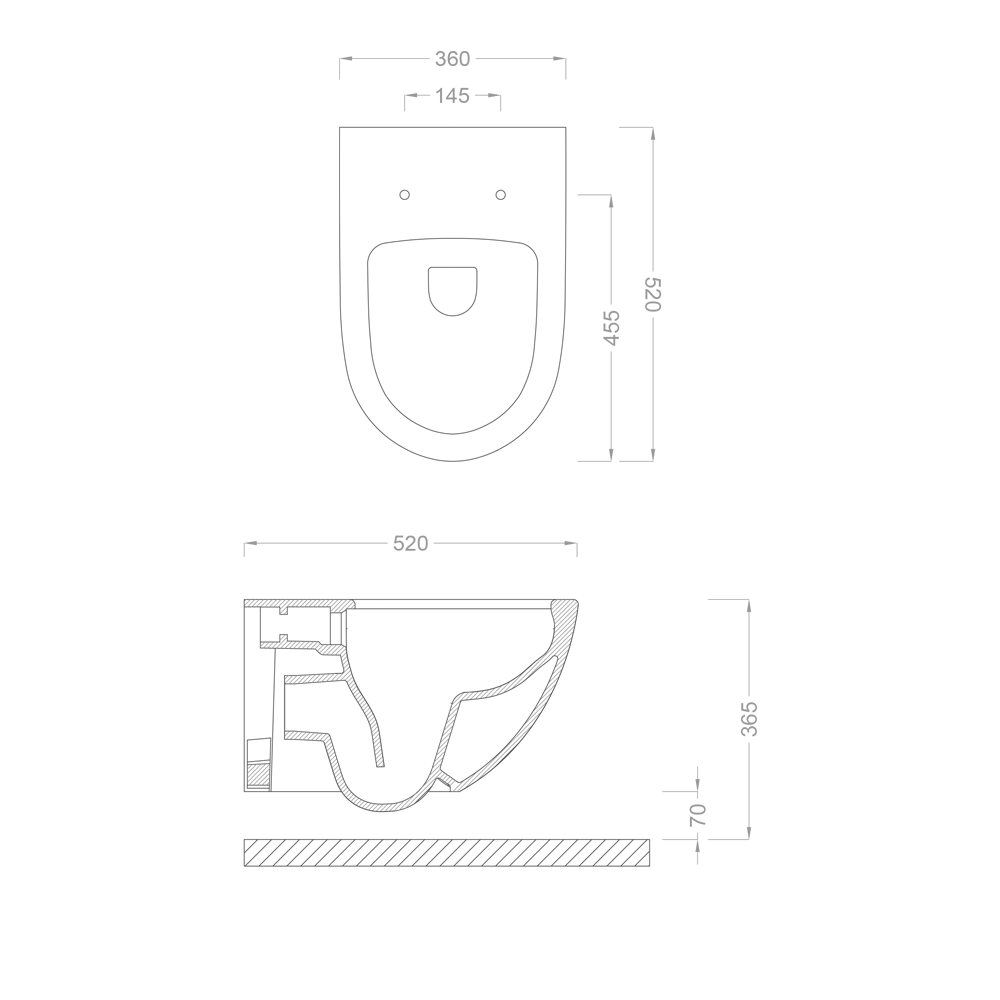 Pure ConceptMat Kırmızı Asma Klozet