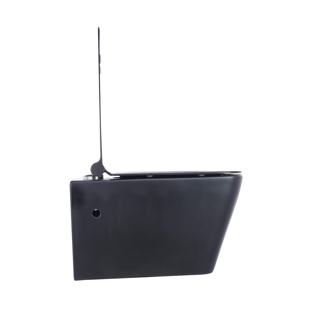 Pure ConceptMat Siyah 52 cm Kanalsız Asma Klozet