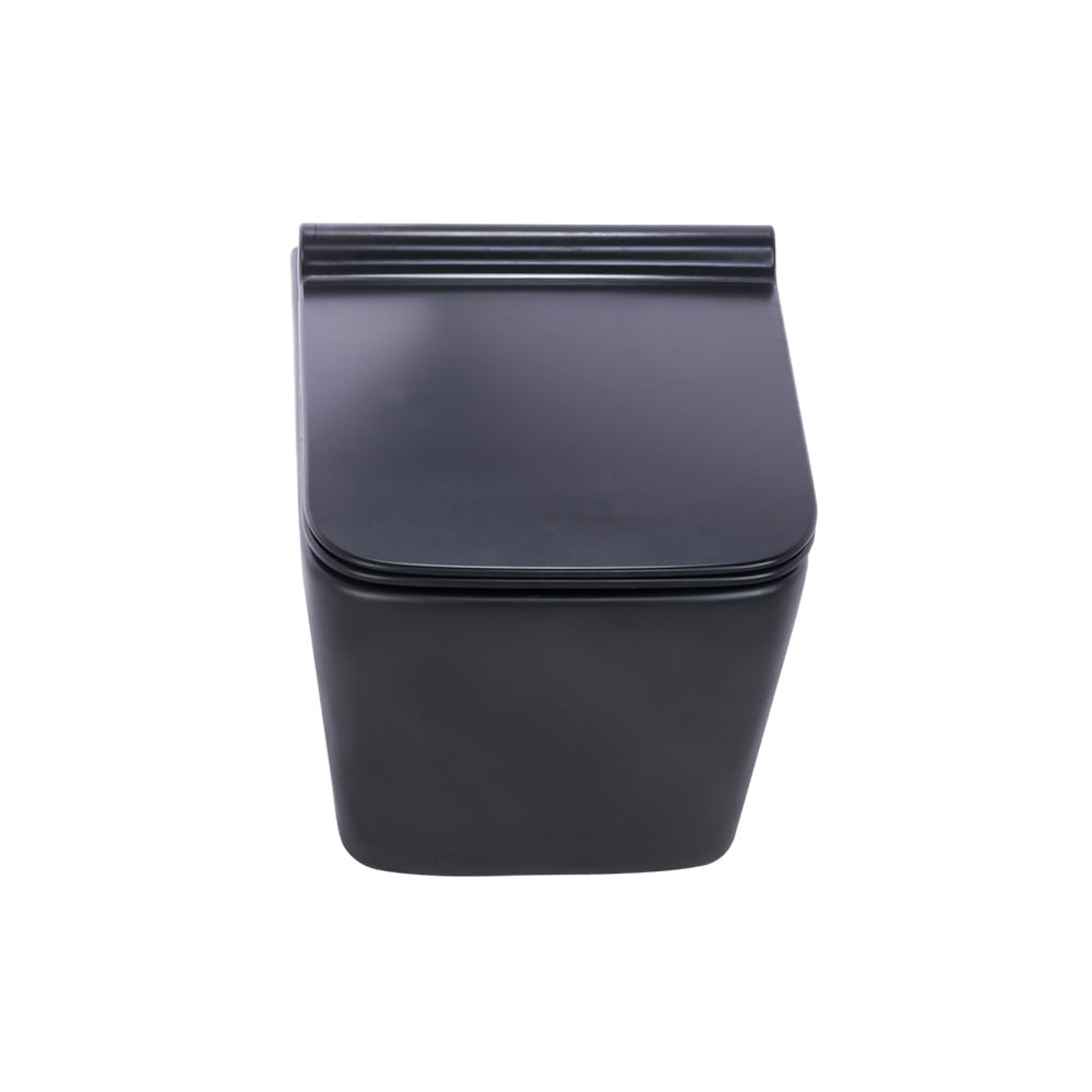 Pure ConceptMat Siyah 52 cm Kanalsız Asma Klozet