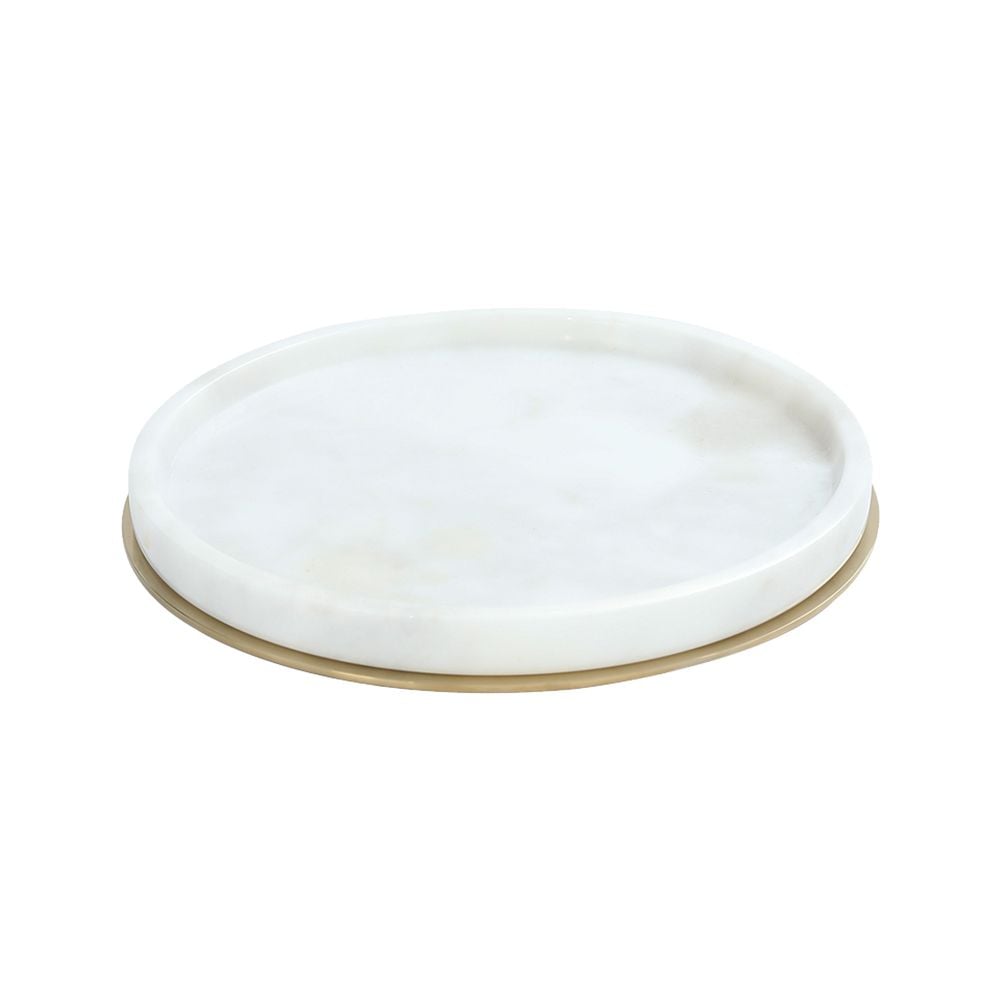 Pure ConceptOnyx Bej / Pvd Gold Set Üstü Tepsi