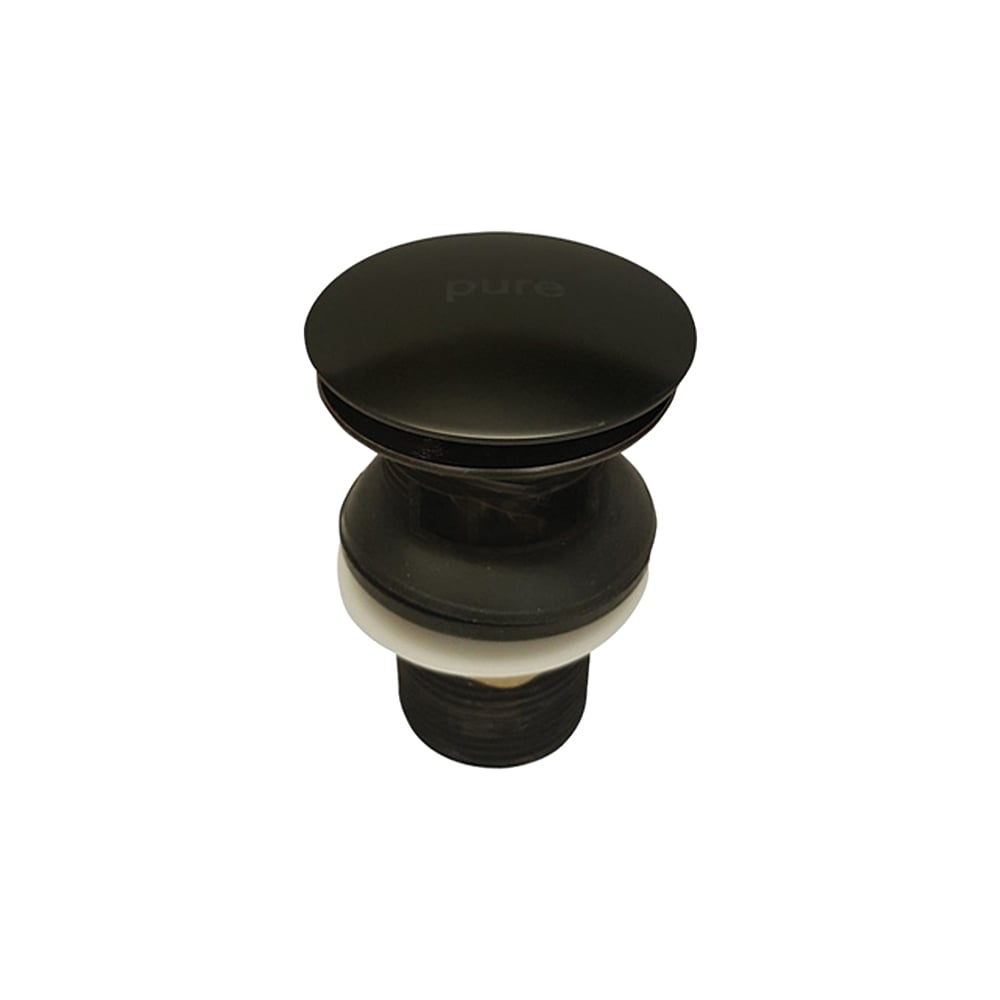 Pure ConceptPop-up Basmalı Sifon Üst Takım - Deliksiz / Siyah