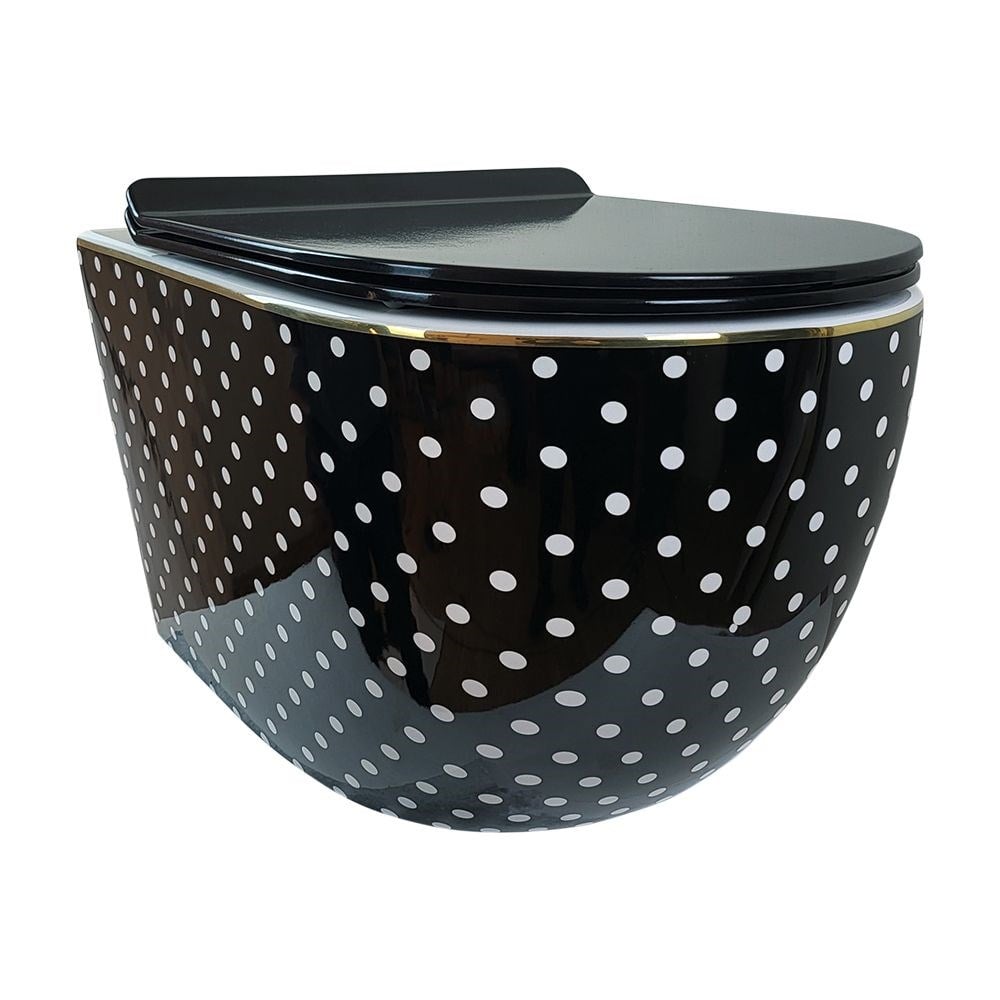 Pure ConceptPuantiye Siyah Kanalsız Asma Klozet