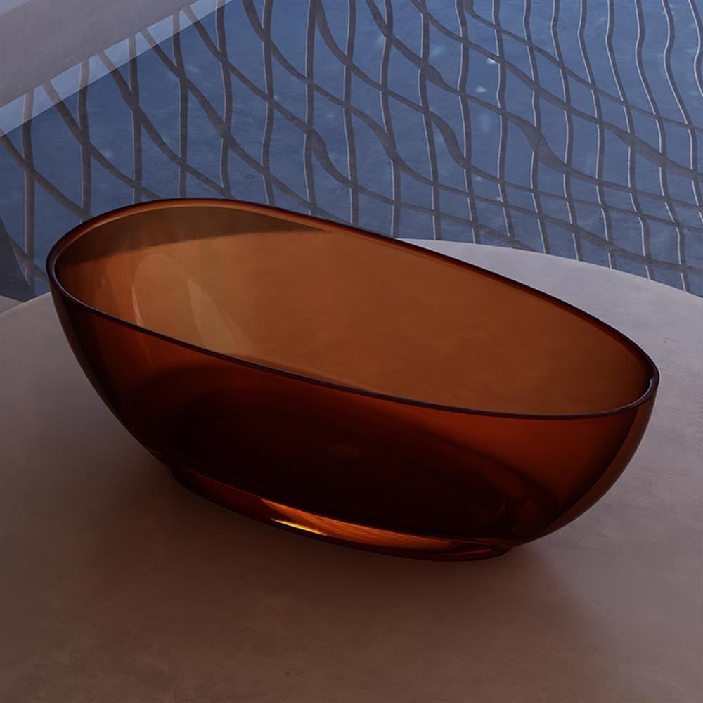 Pure ConceptPure Concept 170x80 Kırmızı Şeffaf Bağımsız Küvet OUTLET