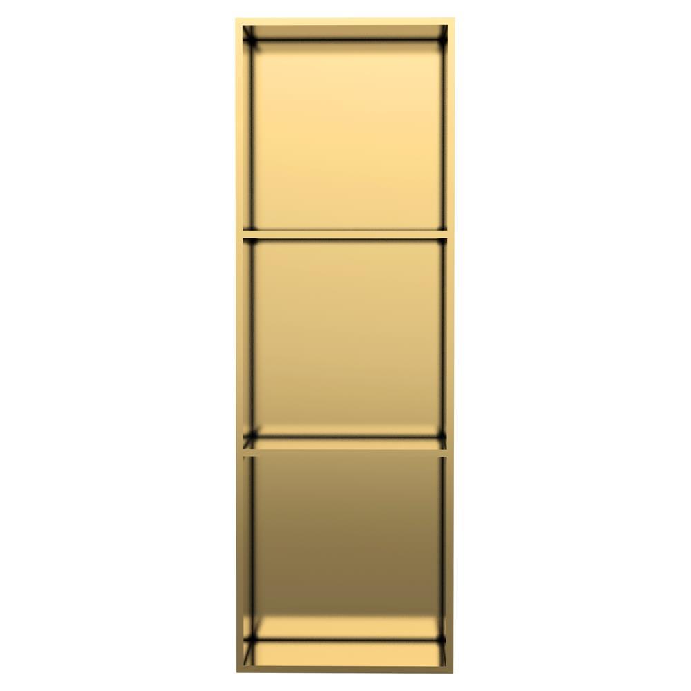 Pure ConceptPure Concept 30x90 cm Gömme Paslanmaz Çelik Niş Ledli Altın