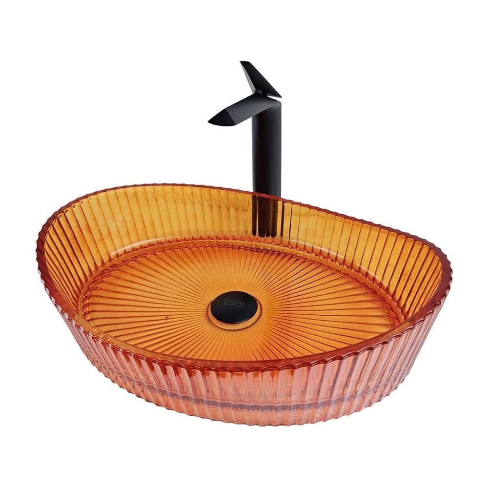 Pure ConceptPure Concept Dekoratif Cam Lavabo Kırmızı 52 cm