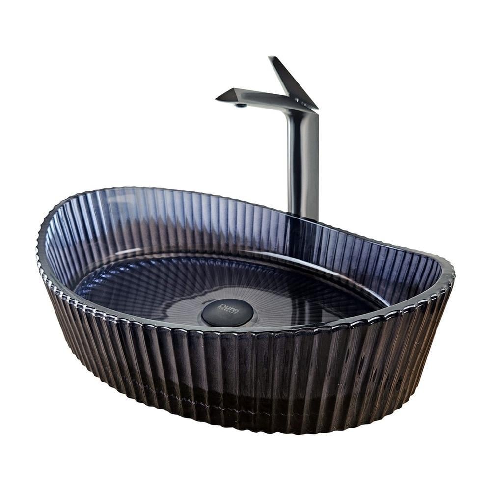 Pure ConceptPure Concept Dekoratif Cam Lavabo Siyah 52 cm