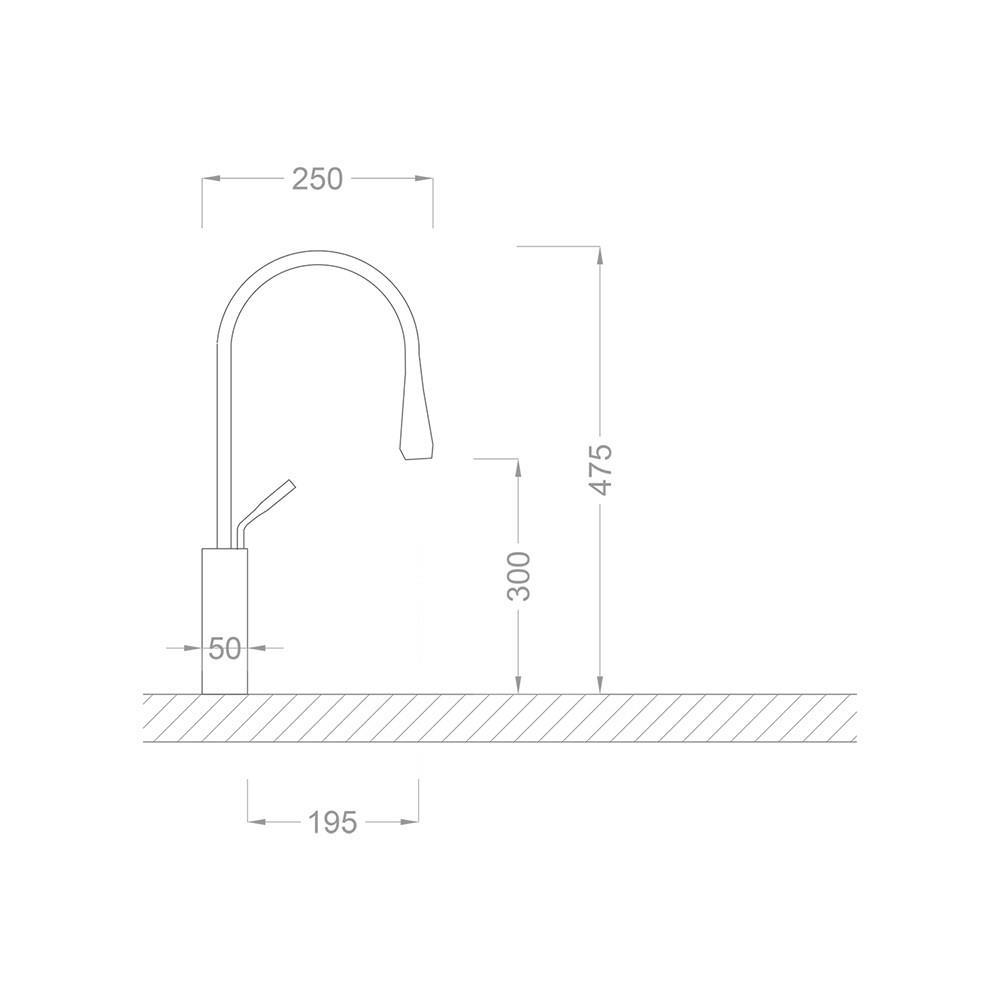 Pure ConceptPure Concept Kare Minimal Bronz Çanak Lavabo Bataryası ( Outlet )