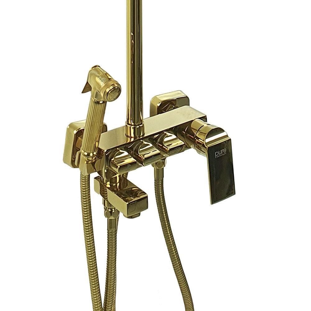 Pure ConceptPure Concept Metro Altın Şataflı ve Bataryalı Tepe Duş Seti ( Outlet )