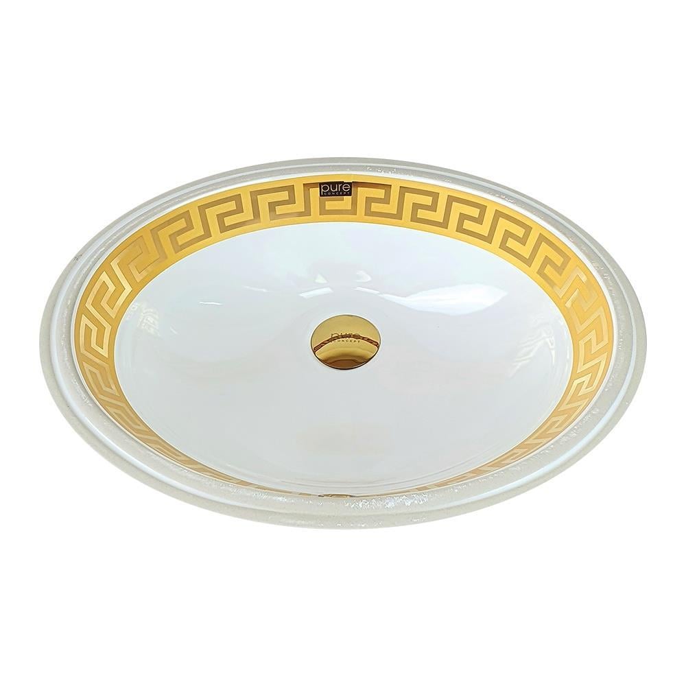 Pure ConceptPure Concept Paris Altın Desenli Hilton Lavabo ( Outlet )