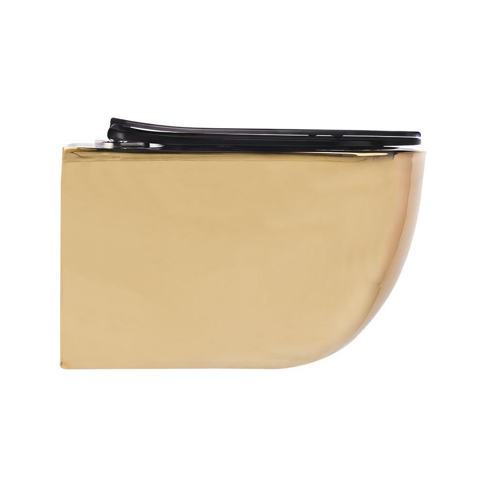 Pure ConceptPure Concept Parlak Altın Siyah Kanalsız Asma Klozet (Outlet)