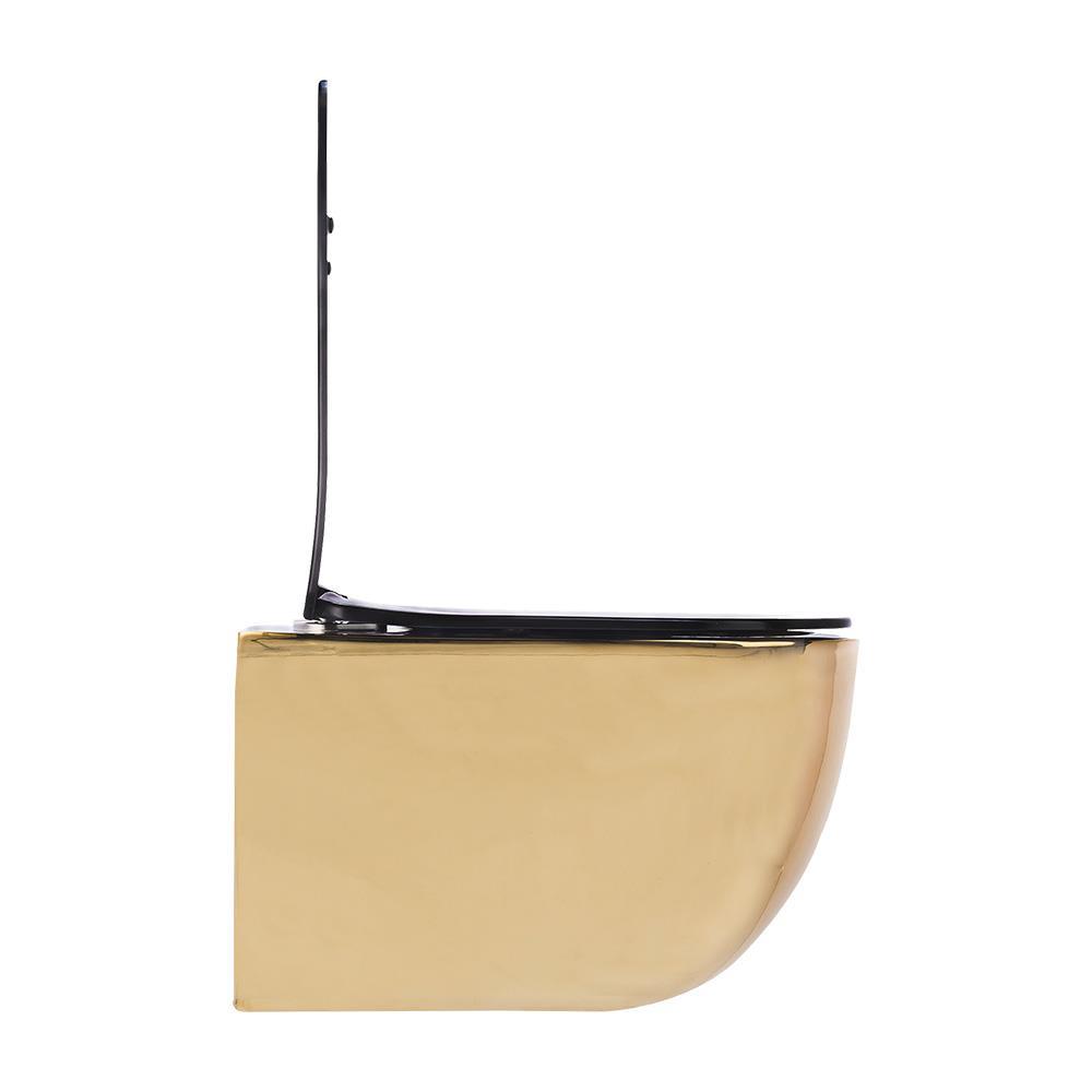 Pure ConceptPure Concept Parlak Altın Siyah Kanalsız Asma Klozet (Outlet)