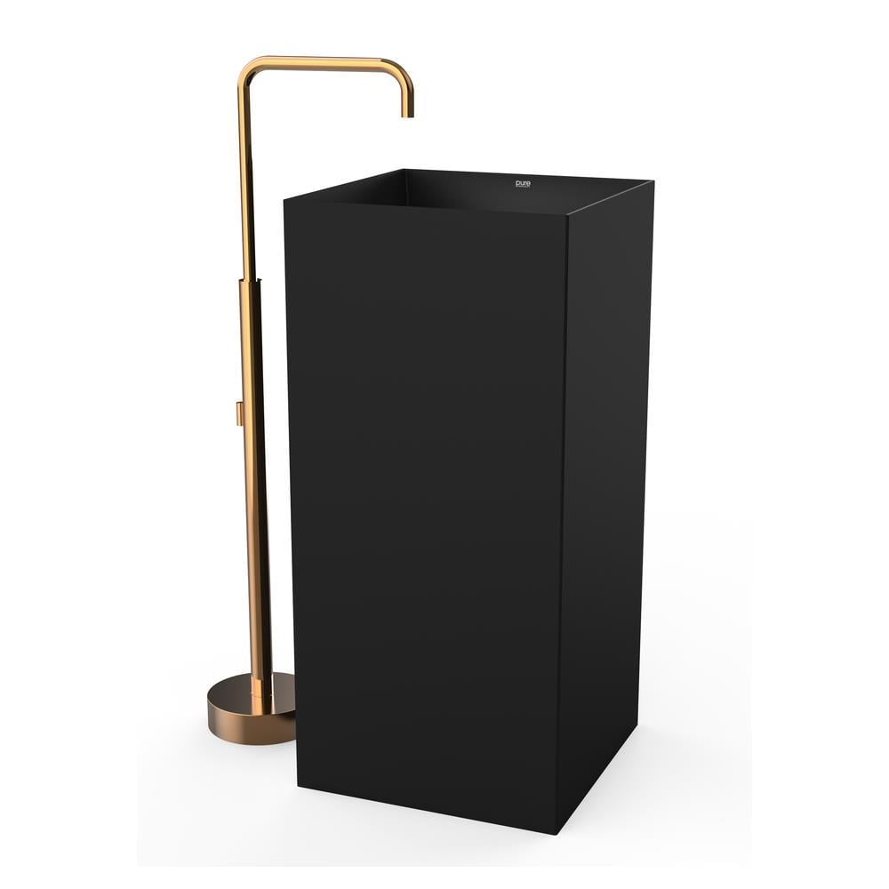 Pure ConceptPure Concept Quadra Mat Siyah Monoblok Lavabo