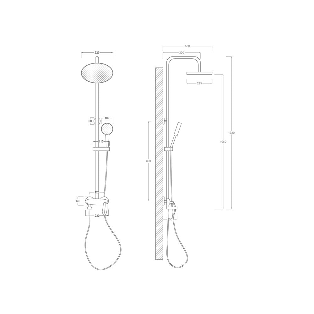 Pure ConceptRoyal Beyaz Gold Bataryalı Tepe Duş Seti
