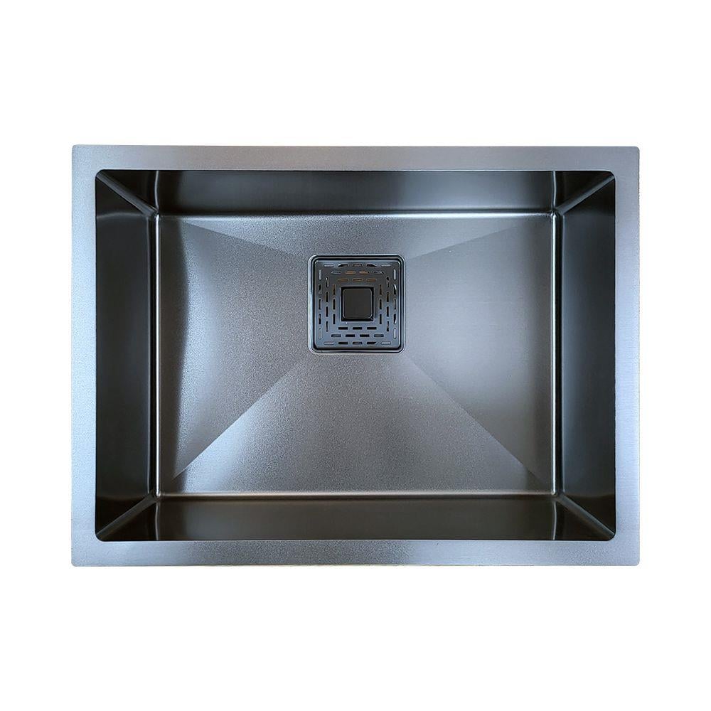 Pure ConceptSiyah 60x43 Tek Göz Paslanmaz Çelik Evye