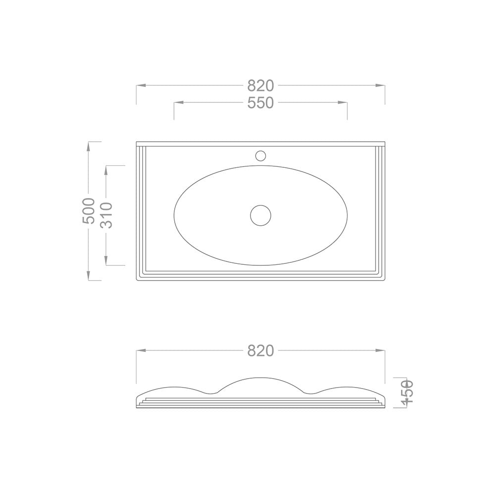 Pure ConceptVictorian 82 cm Statuario Etajerli Lavabo